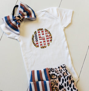 Classy American Girl Baby Bummie Outfit