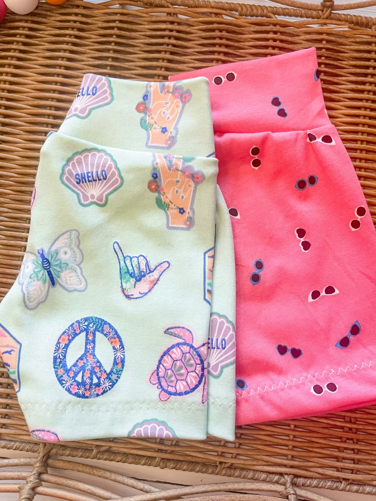 Summer Beach Vibes Mix and Match Bummy or Biker Shorts