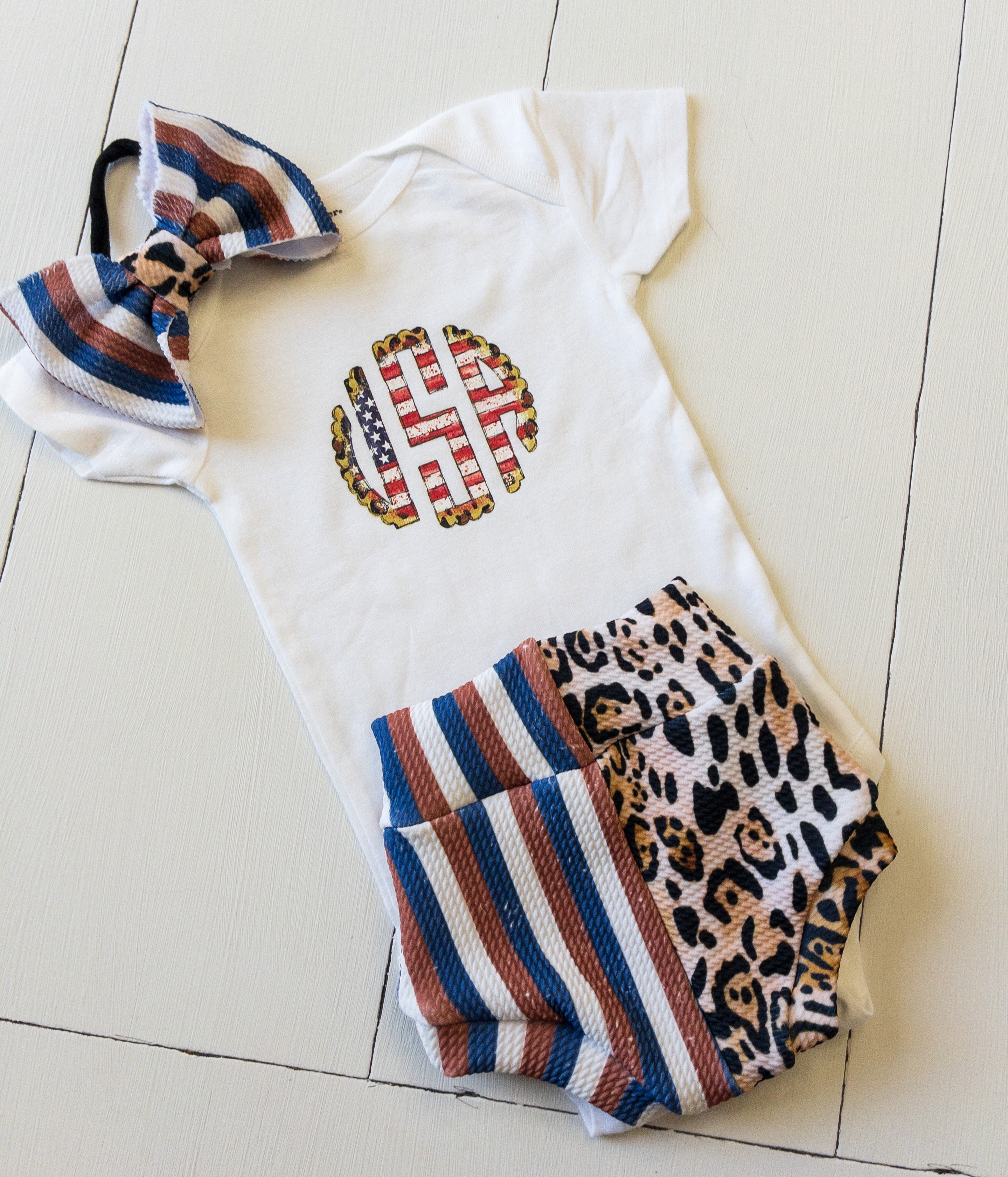 Classy American Girl Baby Bummie Outfit