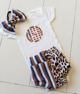 Classy American Girl Baby Bummie Outfit