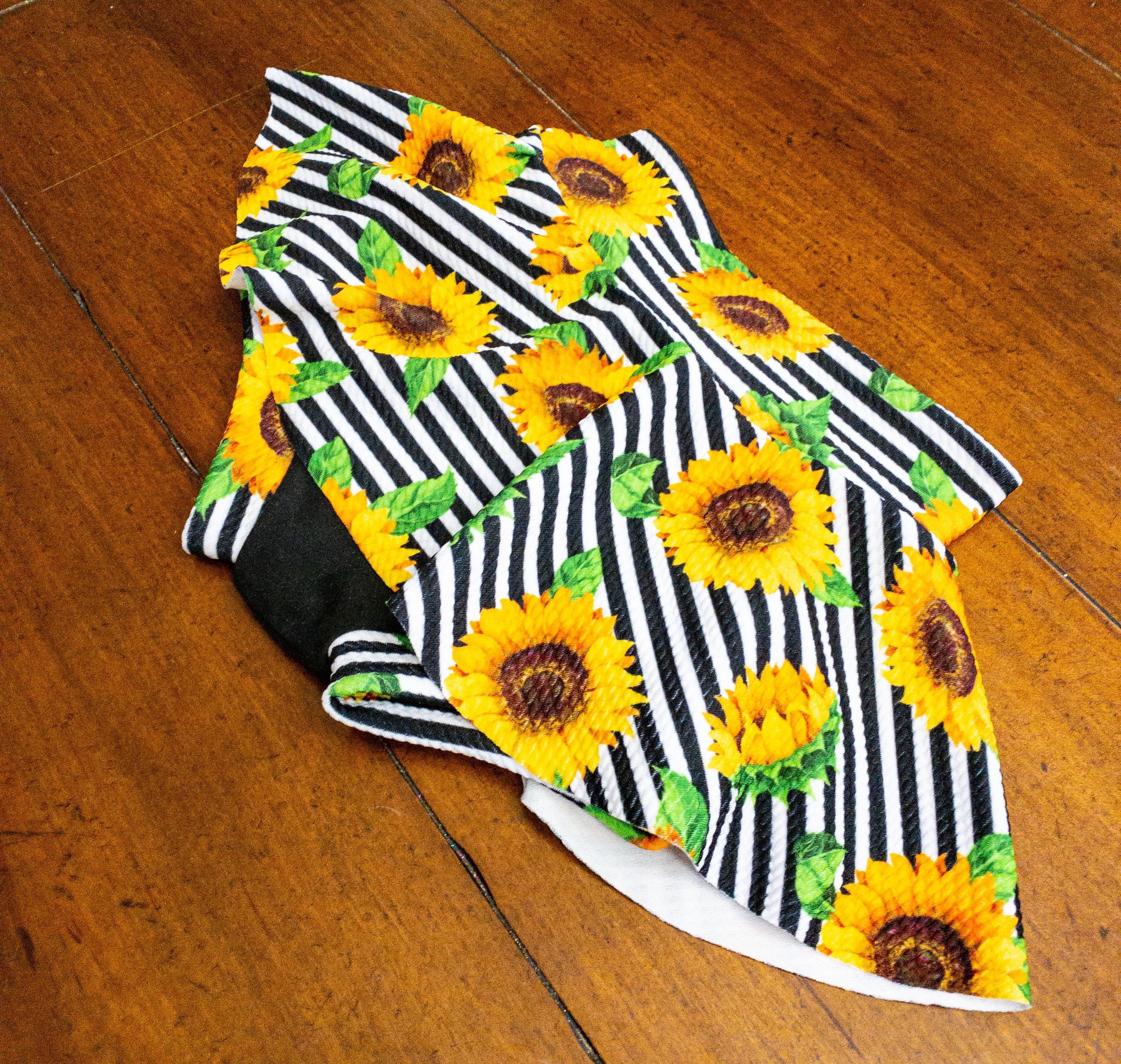 Sunflower Skirted Bloomer Baby Bummy Set