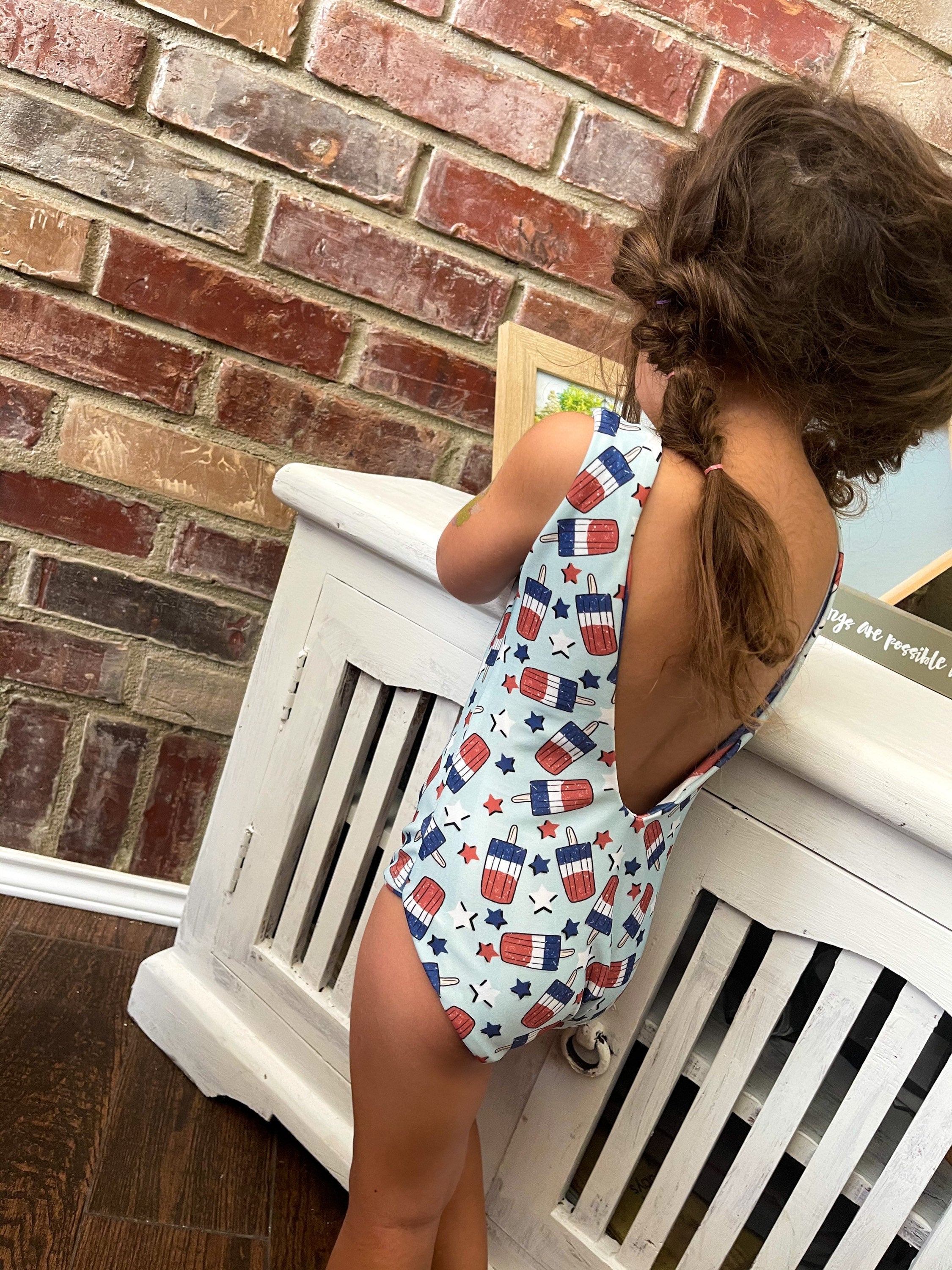 American Girl Popsicle Reversible Baby Swimsuit