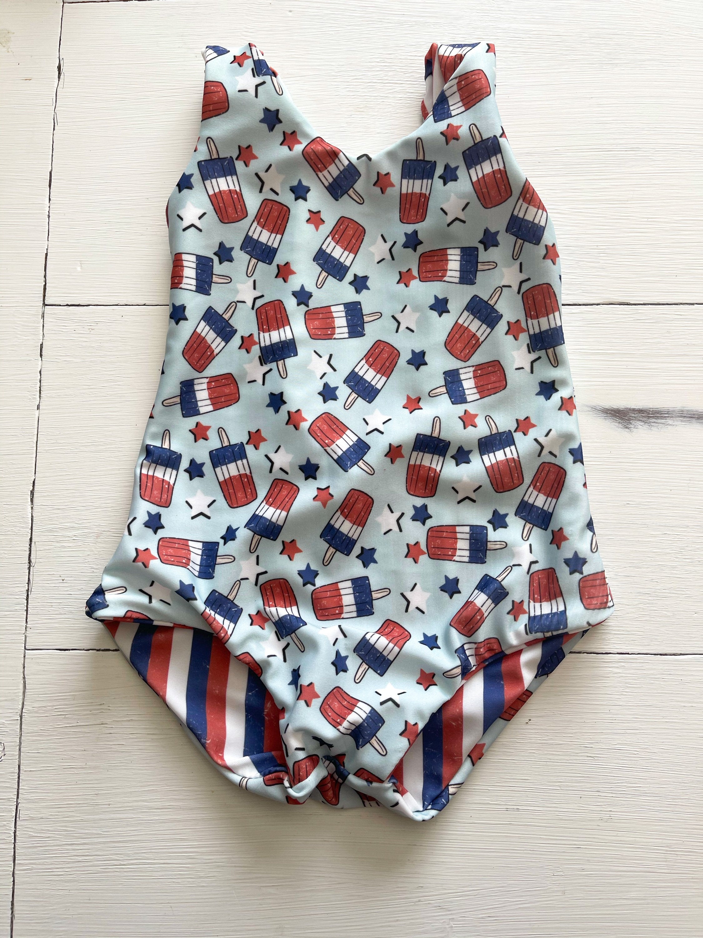 American Girl Popsicle Reversible Baby Swimsuit