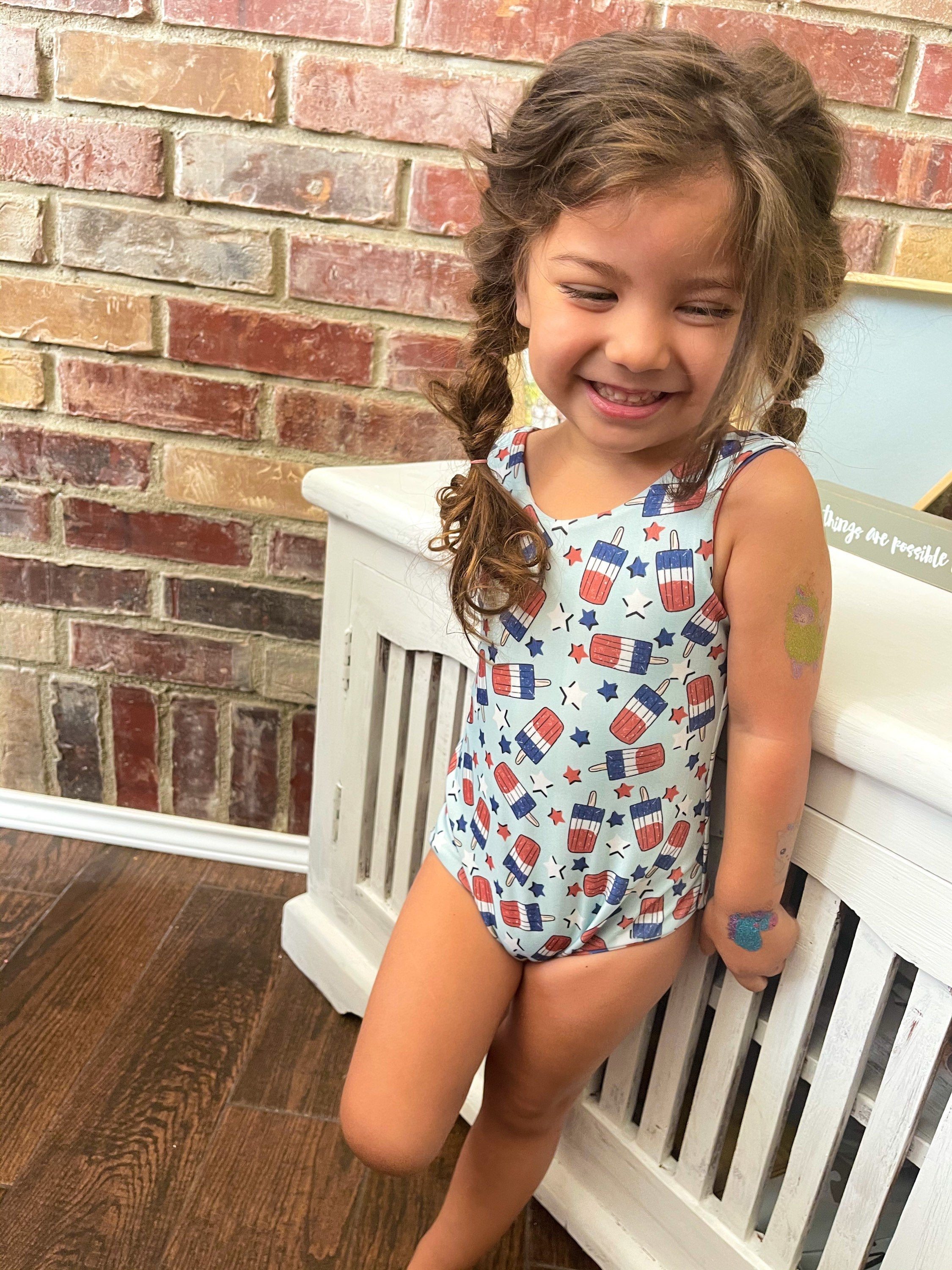 American Girl Popsicle Reversible Baby Swimsuit