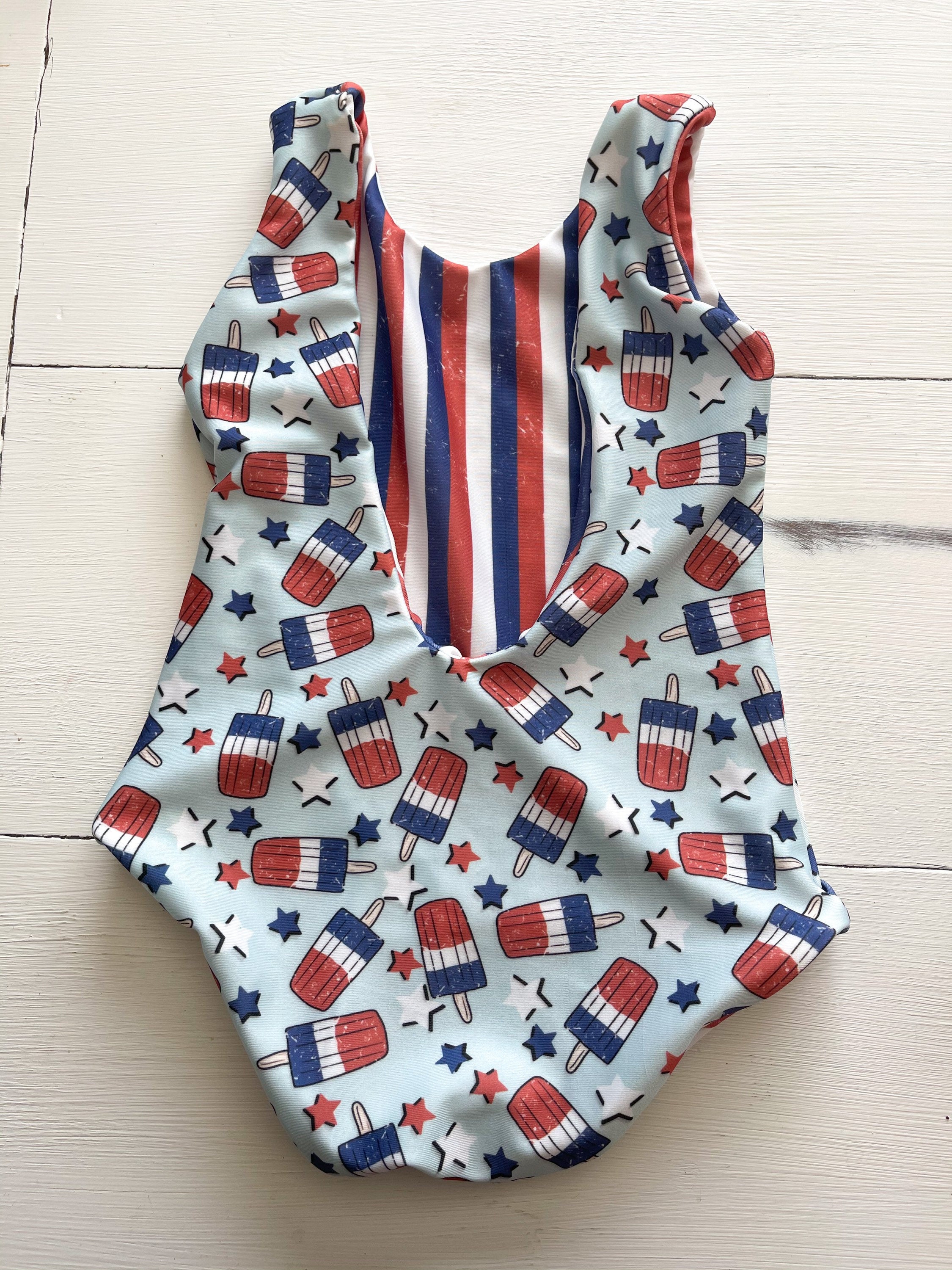 American Girl Popsicle Reversible Baby Swimsuit