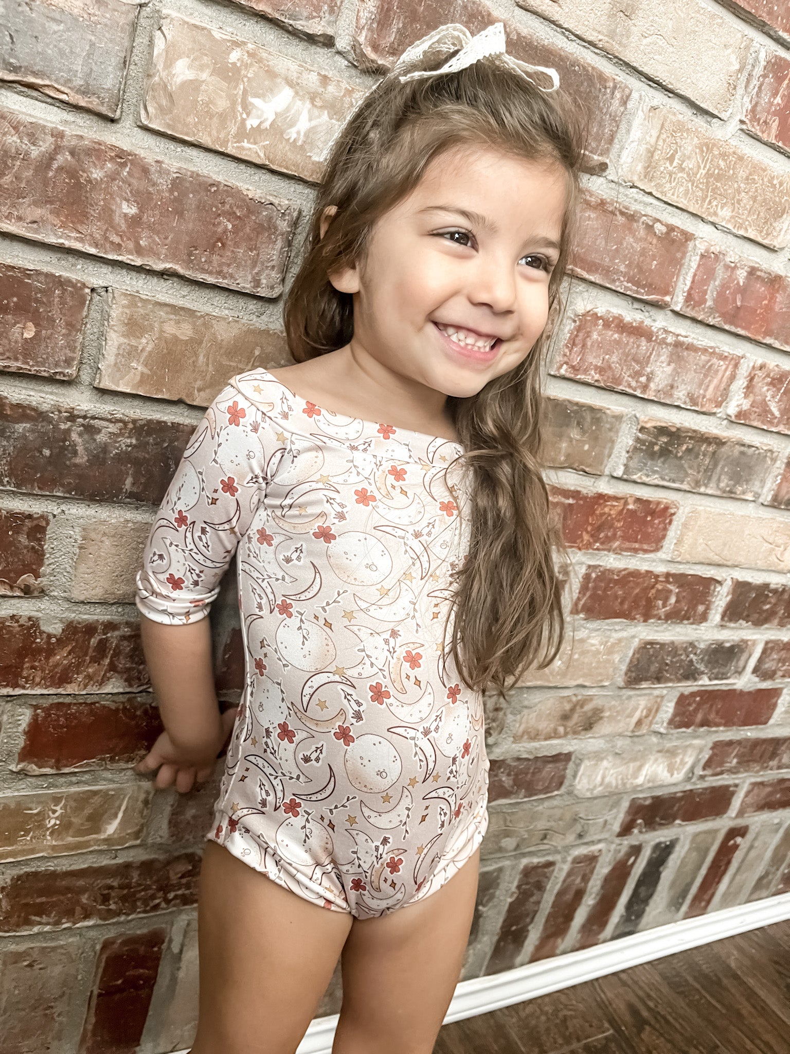 Moon Child Off Shoulder Baby Onesie